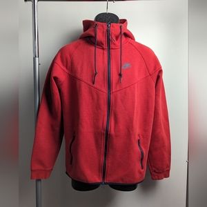 Red Nike tech fleece